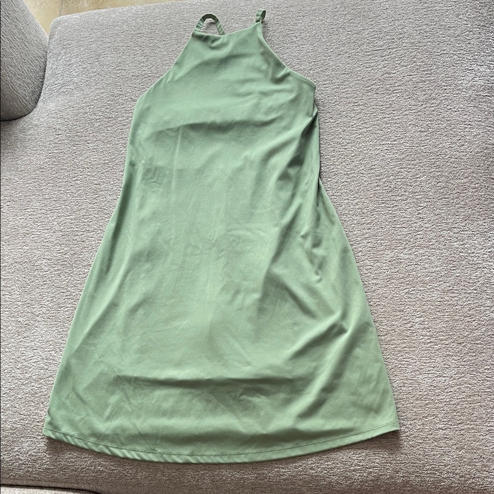 Madewell Light Green Halter Top Active Dress